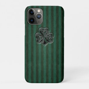 Classy grundge green Irish lucky shamrock iPhone 11 Pro Case