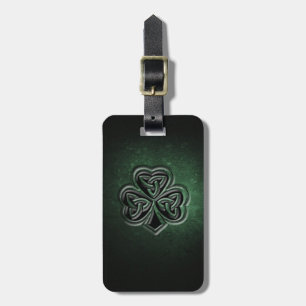 Classy grundge Irish lucky shamrock personalised Luggage Tag