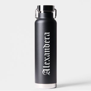 Classy Halloween Personalised Name Water Bottle