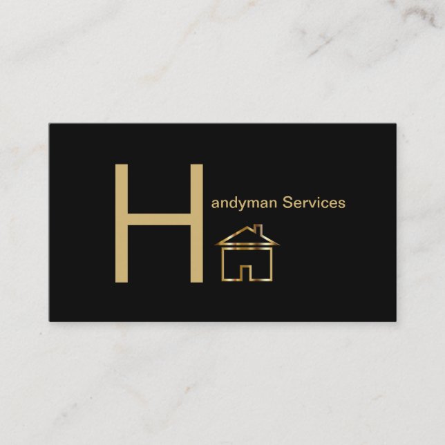 Classy Handyman Business Cards (Front)