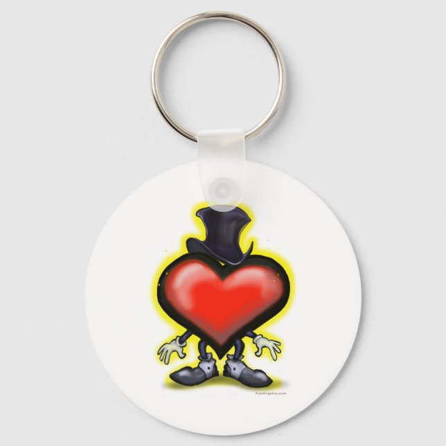 Classy Heart Key Ring (Front)