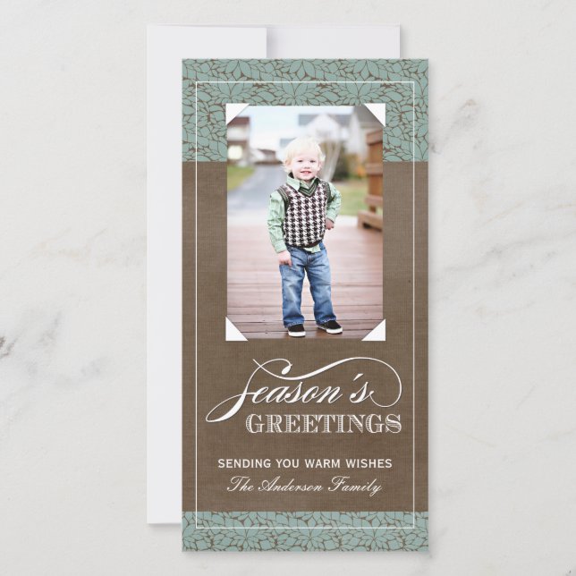 Classy Holiday Photo Cards (4x8) (Front)