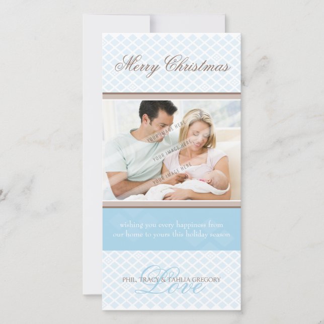 CLASSY HOLIDAY PHOTOCARD :: softly diamonds 5 (Front)