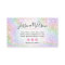 Classy holographic rainbow glitter elegant script