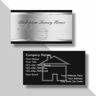 Classy Home Builder Business Cards