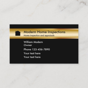 Classy Home Inspection Appraisals Business Card