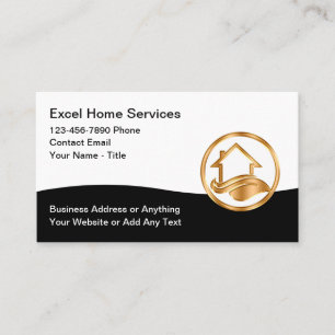 Classy Home Services And Repair Business Card