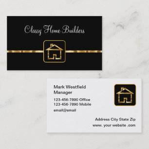 Classy Homes Builder Business Card