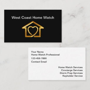 Classy Homewatch & Concierge Services Business Card