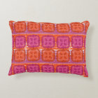 Classy Hot Pink Orange Mix Square Print
