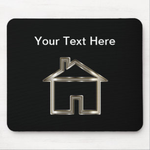 Classy House Symbol Real Estate Mouse Mat