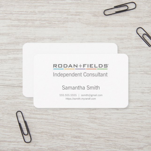 Classy Independant Consultant Cards (Front/Back In Situ)