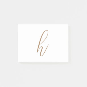 Classy Initial Post-it Notes