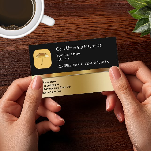 Classy Insurance Theme Business Cards (Creator Uploaded)