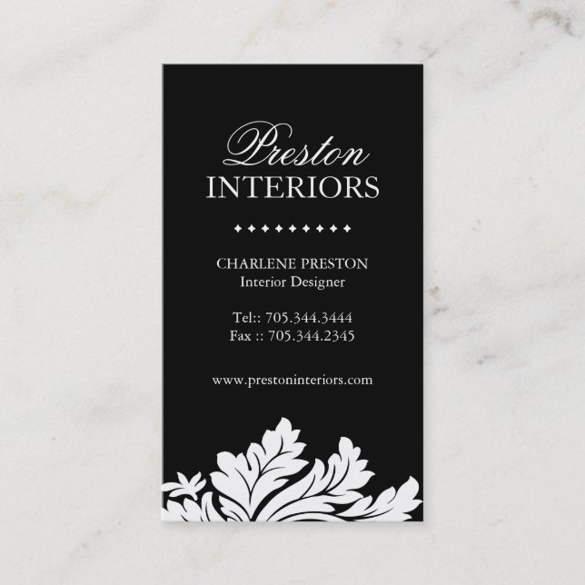 Classy Interiors Business Card (Front)