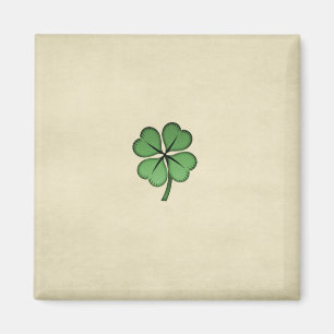 Classy Irish Lucky Shamrock Magnet