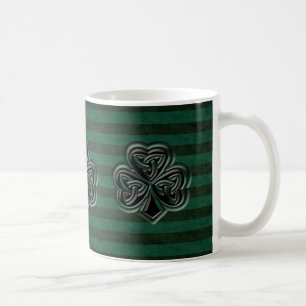 Classy Irish lucky shamrock personalised Coffee Mug