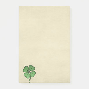 Classy Irish Lucky Shamrock Post-it Notes
