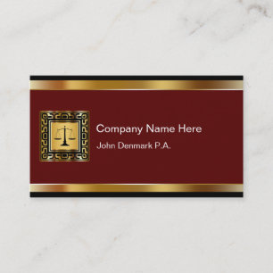 Classy Japsnese Attorney Business Cards