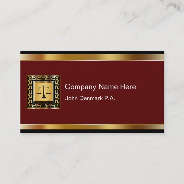 Classy Japsnese Attorney Business Cards (Front)