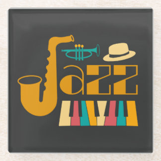 Classy Jazz Soul  Glass Coaster