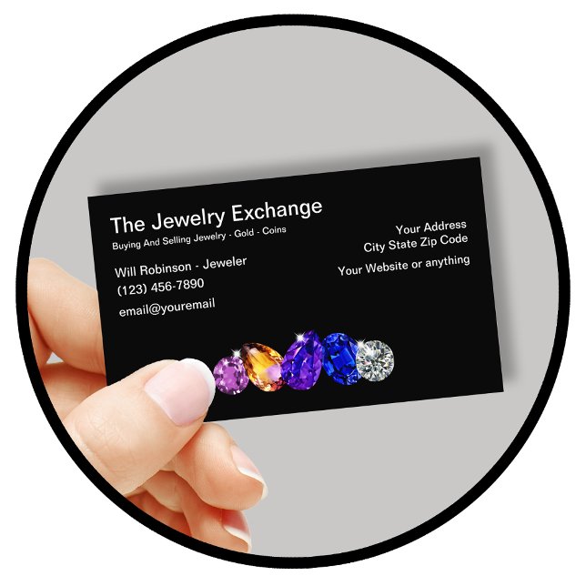 Classy Jeweler Retail Store Business Cards (Creator Uploaded)