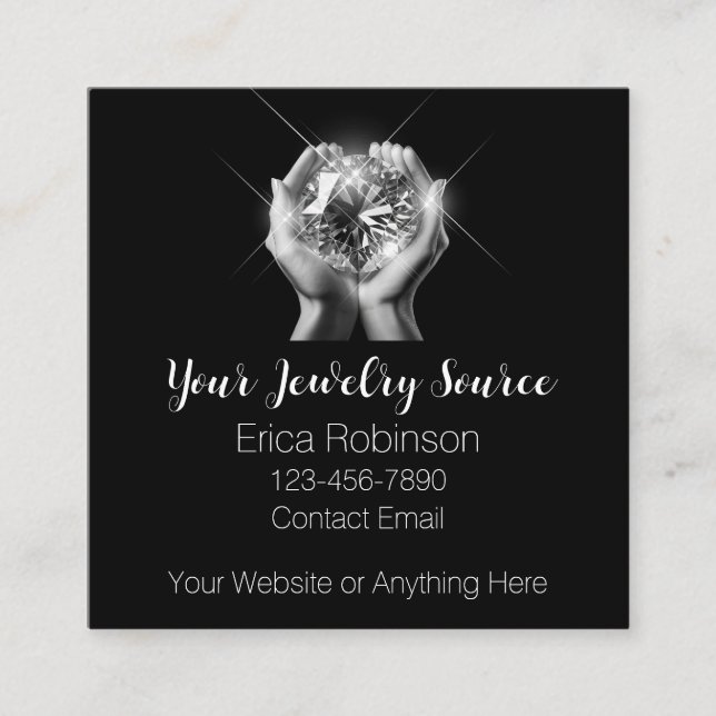 Classy Jeweller Jewellery Source Business Cards (Front)