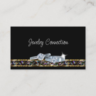 Classy Jewellery Dealer Business Cards