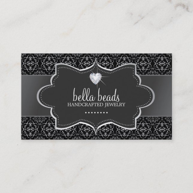 Classy Jewellery Designer Business Card (Front)