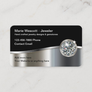 Classy Jewellery Designer Business Cards