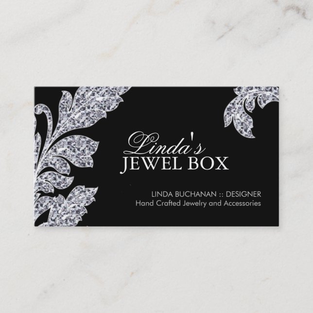Classy Jewellery Designer Business Cards (Front)