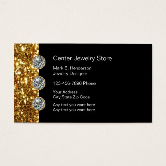 Classy Jewellery Store Business Card