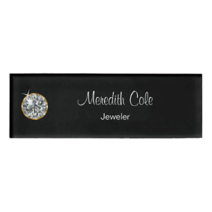 Classy Jewellery Store Jeweller Name Tag