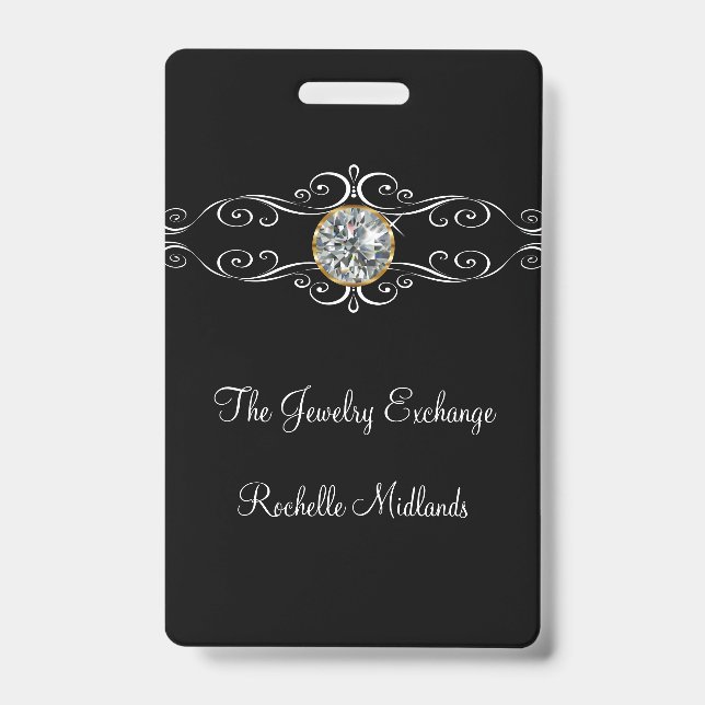 Classy Jewellery Theme ID Badge (Front)