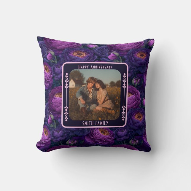 Classy Keepsake 1St Anniversary Throw Pillow (Front)