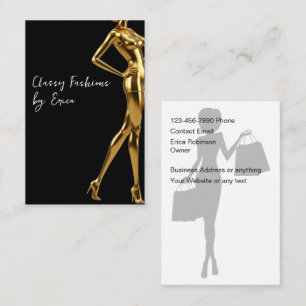 Classy Ladies Fashion And Apparel Business Card