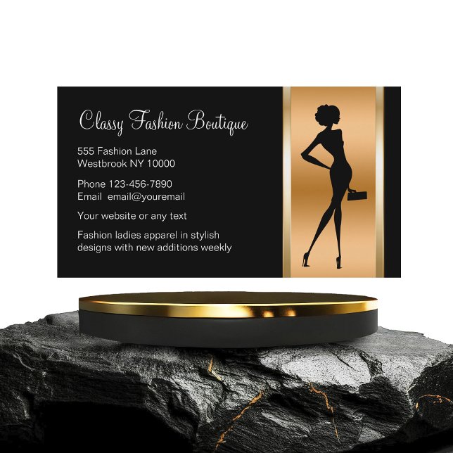 Classy Ladies Fashion Boutique Business Card (Creator Uploaded)
