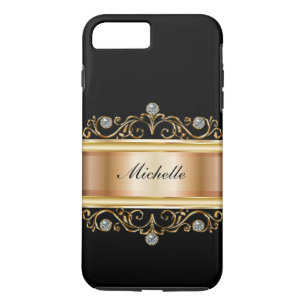 Classy Ladies Monogram Bling iPhone 8 Plus/7 Plus Case
