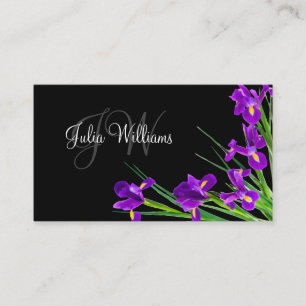 Classy Ladies Monogram Style Business Card