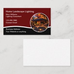 Classy Landscape Lighting Business Cards