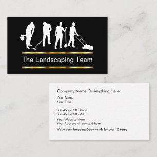 Classy Landscaping Lawn Service  Business Card