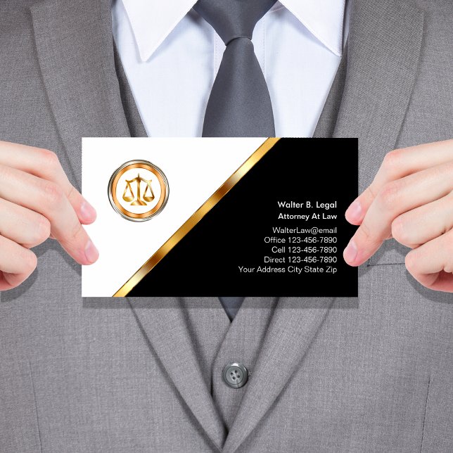 Classy Lawyer Business Cards (Creator Uploaded)