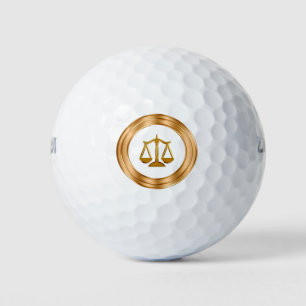 Classy Lawyer Theme Golf Balls