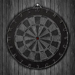 Classy Leather Print Dartboard<br><div class="desc">Black and grey leather textured dart board.</div>