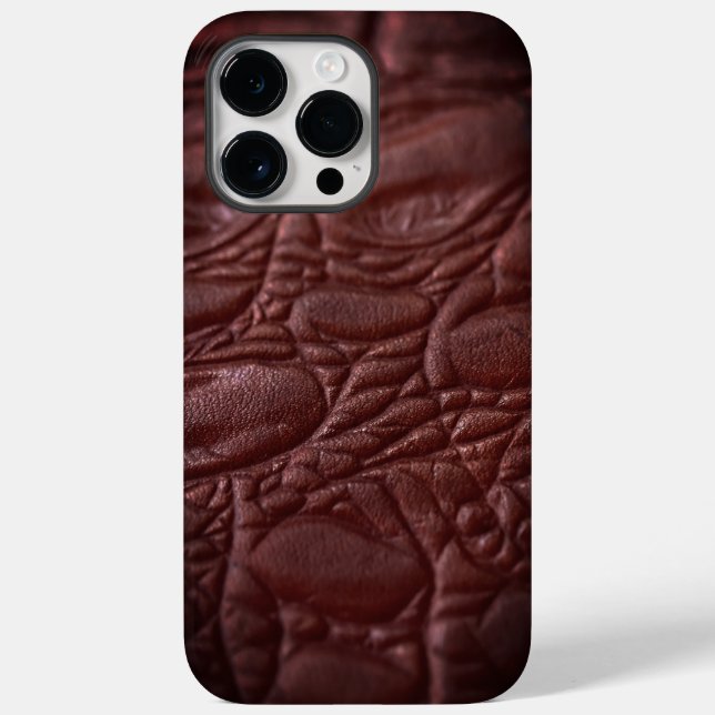 Classy Leather Texture Case-Mate iPhone Case (Back)