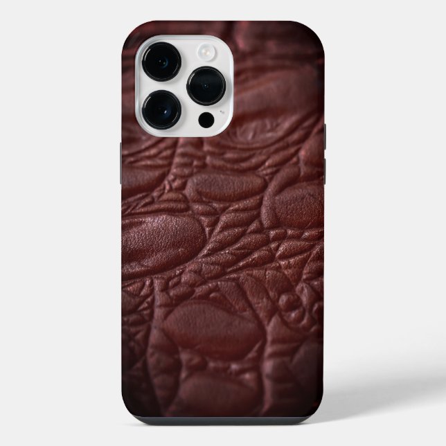 Classy Leather Texture iPhone Case (Back)