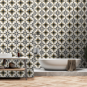 Classy Light Tile Pattern Wallpaper