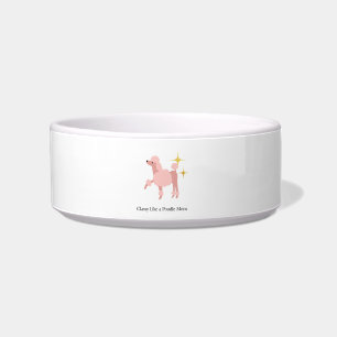 Classy Like a Poodle Mum Ceramic Pet Bowl