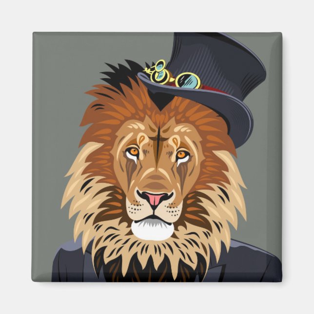 Classy Lion Magnet (Front)