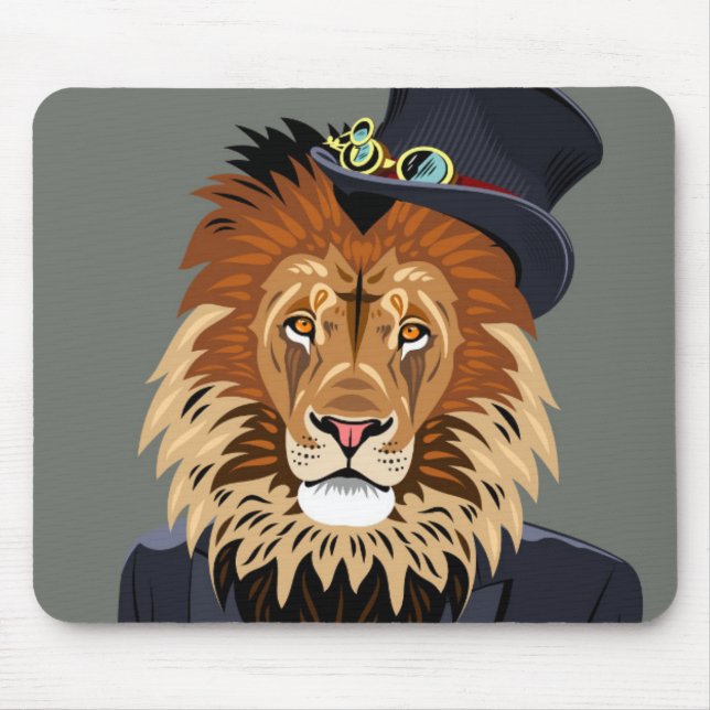 Classy Lion Mouse Mat (Front)